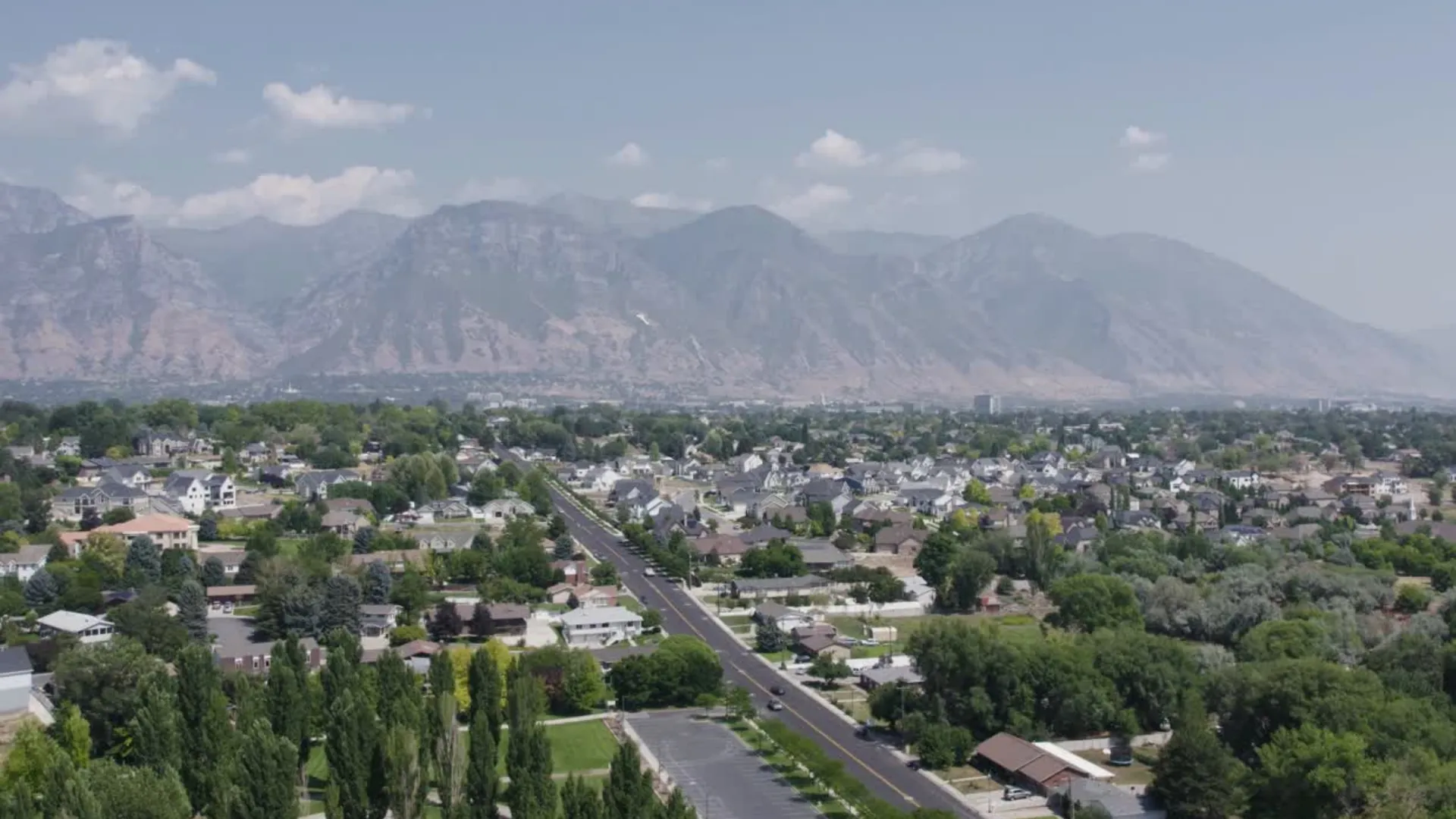 Utah Valley and Wasatch Mountains aerial — Rhino Roofing and Exteriors serves all of Utah County